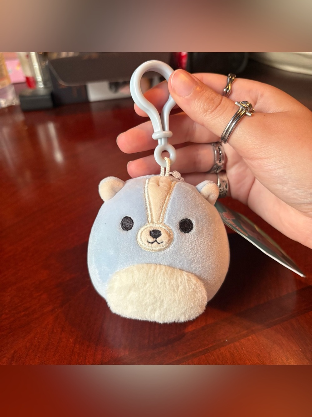 Squishmallows Sol the Squirrel Clip nwt